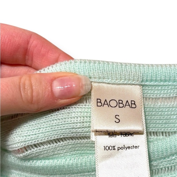 Baobab Revolve Naufragio See Through Knit Net Mint Green Cover Up Dress Small - Picture 10 of 13